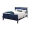 Global Furniture Usa Traditional Glam Rich Blue W /LED Charlie Blue Queen Bed Group With Led 2781 - alternate 8